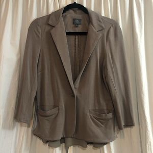 Market and Spruce Ruffle Detail Blazer